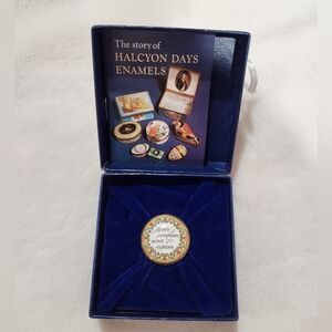 Halcyon Days Mini Enamel Trinket Box